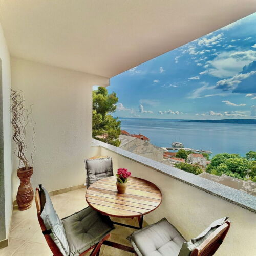 Apartament 2-osobowy Standard z widokiem na morze z 1 pomieszczeniem sypialnianym (możliwa dostawka)