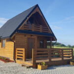 Domek drewniany 7-osobowy z dostępem do ogrodu z widokiem na góry (możliwa dostawka)