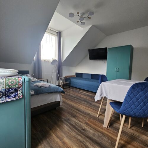 Pokój 3-osobowy z prysznicem z dostępem do ogrodu