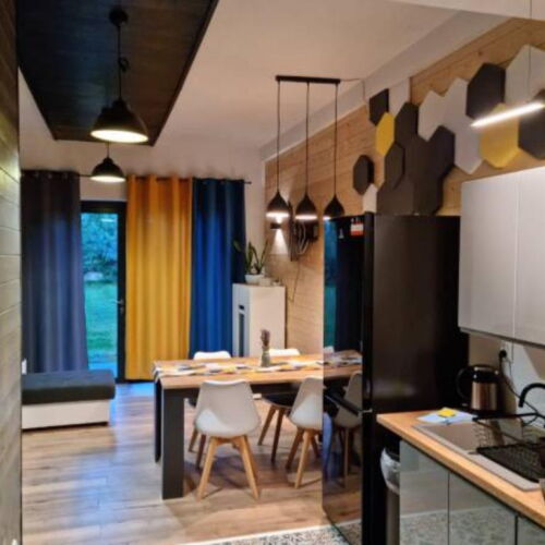 Apartament 5-osobowy z prysznicem z dostępem do ogrodu z 1 pomieszczeniem sypialnianym