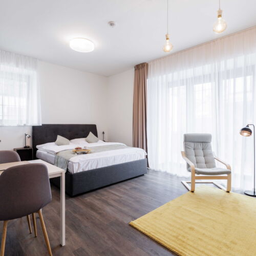 Apartament studio cu duș pentru 2 pers.