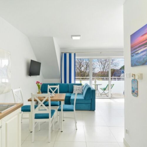 Apartament 4-osobowy na piętrze z widokiem na dziedziniec z 1 pomieszczeniem sypialnianym