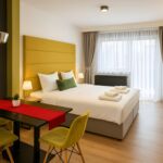 Apartament la etaj cu vedere spre oraș cu 1 camera pentru 2 pers.