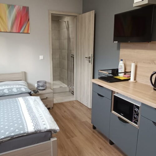 Pokój 2-osobowy z prysznicem z dostępem do ogrodu