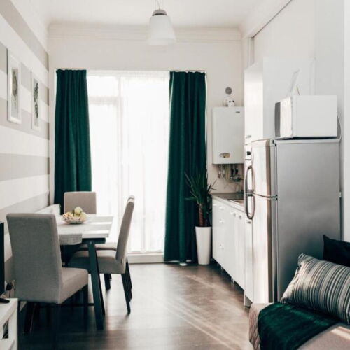 Apartament la parter cu grădină cu 1 camera pentru 4 pers.