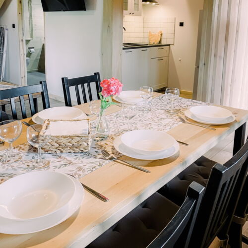 Domek drewniany 6-osobowy cały dom Przyjazny podróżom rodzinnym