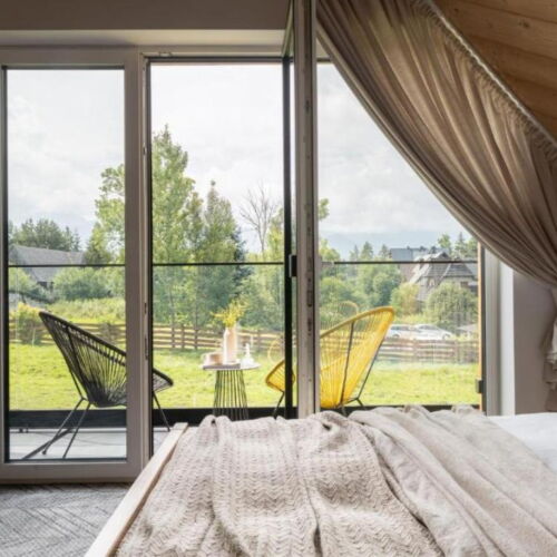 Domek całoroczny 7-osobowy z tarasem z widokiem na góry