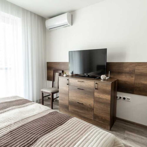 Štúdio Apartmán so sprchou s manželskou posteľou s 1 spálňou (s možnosťou prístelky)