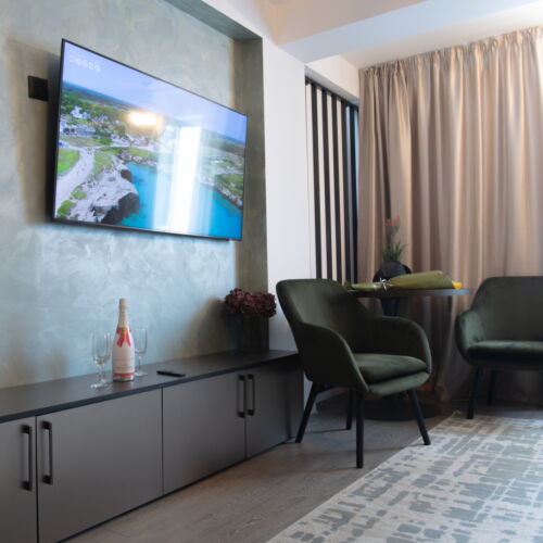 Apartament family cu aer condiționat cu 1 camera pentru 2 pers.