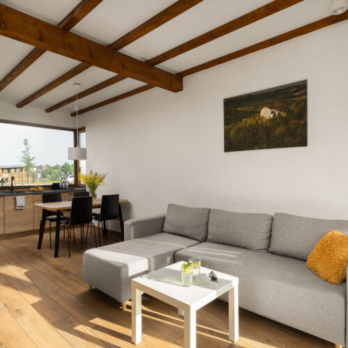 Domek całoroczny 6-osobowy z widokiem na ogród