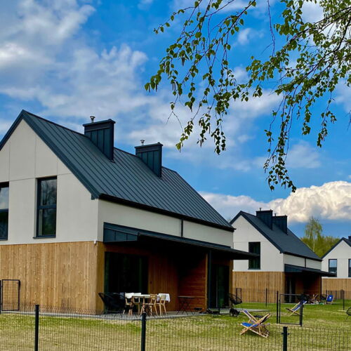 Domek całoroczny 6-osobowy z łazienką z dostępem do ogrodu