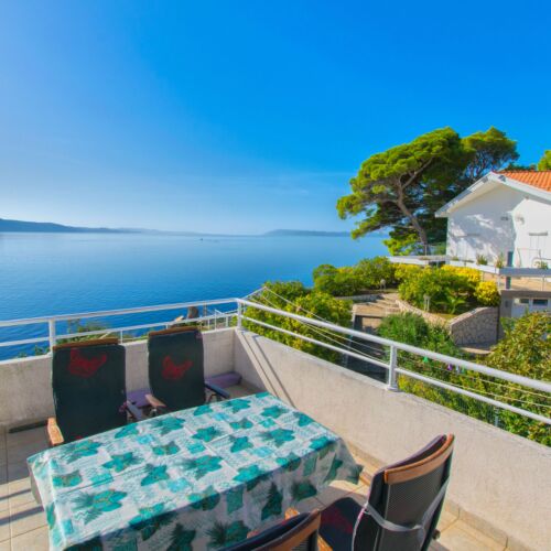 Apartament 4-osobowy z klimatyzacją z widokiem na morze z 2 pomieszczeniami sypialnianymi