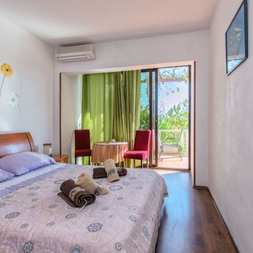 Apartament 5-osobowy z klimatyzacją z widokiem na morze z 2 pomieszczeniami sypialnianymi