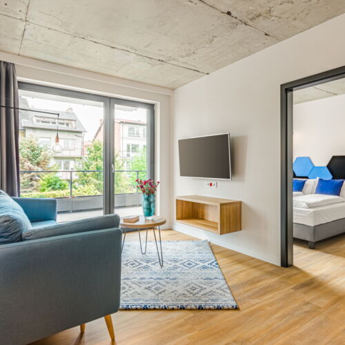 Apartament 6-osobowy Family Przyjazny podróżom rodzinnym z 2 pomieszczeniami sypialnianymi