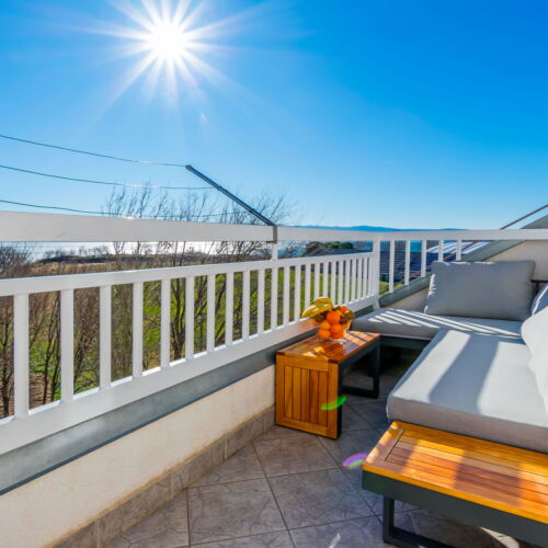 Pogled na more Klimatiziran apartman za 4 osoba(e) sa 2 spavaće(om) sobe(om)