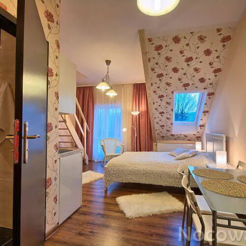 Upstairs 1-Room Balcony Apartment for 2 Persons (extra beds available)
