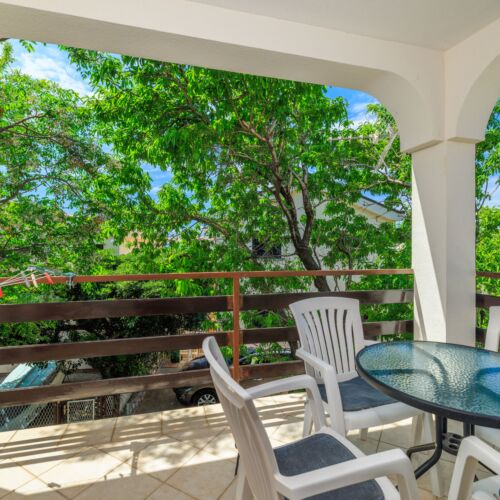 Apartament 4-osobowy z klimatyzacją na piętrze z 2 pomieszczeniami sypialnianymi