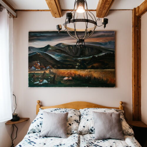 Casă de vacanță cu vedere spre pădure cu vedere spre grădină pentru 9 pers. (se inchirieaza doar integral)