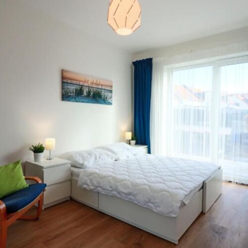 Apartament cu grădină cu bucătărie proprie cu 2 camere pentru 4 pers. (se poate solicita pat suplimentar)