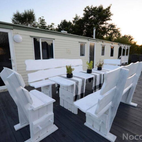 Domek drewniany 8-osobowy cały dom z tarasem (możliwa dostawka)