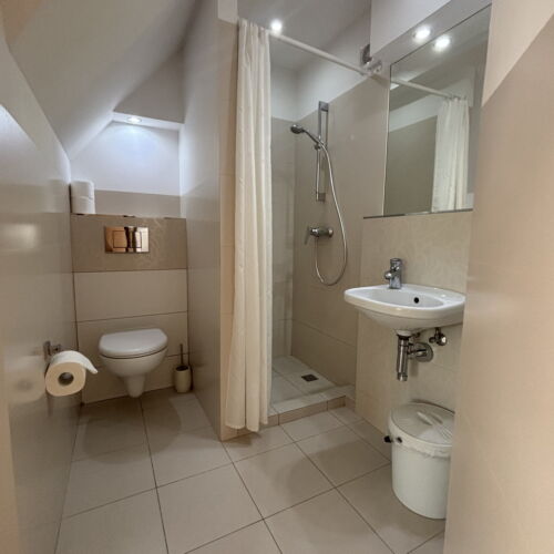 Pokój 4-osobowy na poddaszu z widokiem na park