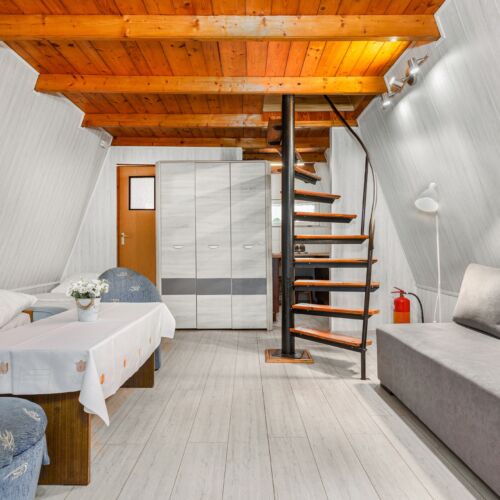 Domek drewniany 8-osobowy cały dom z widokiem na las