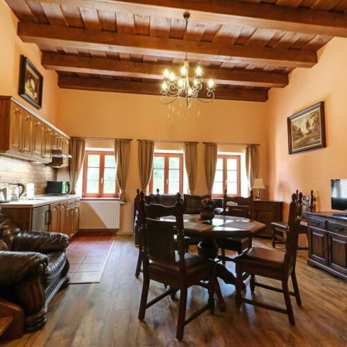 Apartament cu duș cu chicinetă proprie cu 1 camera pentru 3 pers. (se poate solicita pat suplimentar)