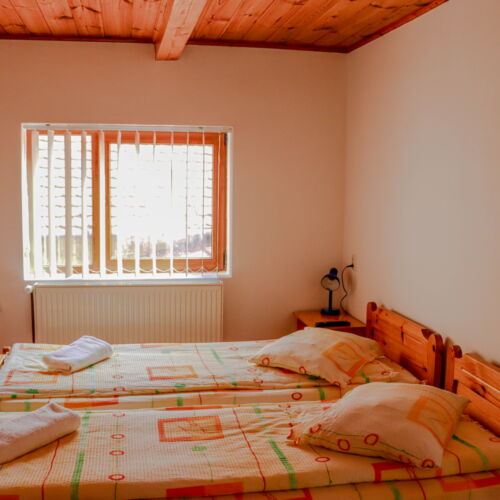 Camera twin la etaj cu vedere spre râu