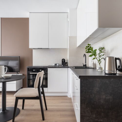 Apartament 4-osobowy Studio z balkonem z 1 pomieszczeniem sypialnianym