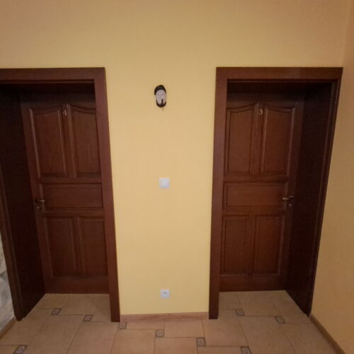 Pokoj se sprchou  s manželskou postelí