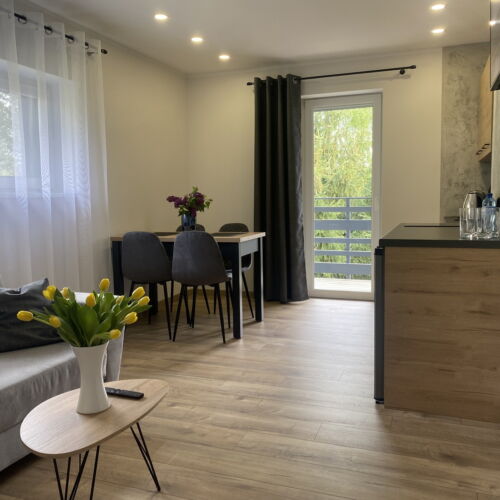 Apartament 6-osobowy z balkonem z widokiem na góry z 2 pomieszczeniami sypialnianymi