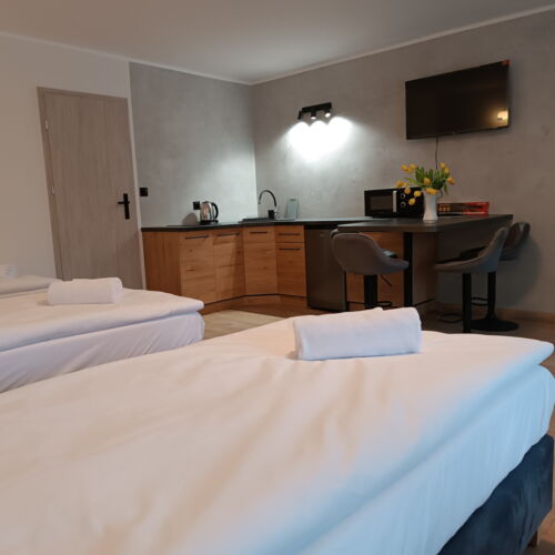 Apartament 4-osobowy na parterze z łazienką