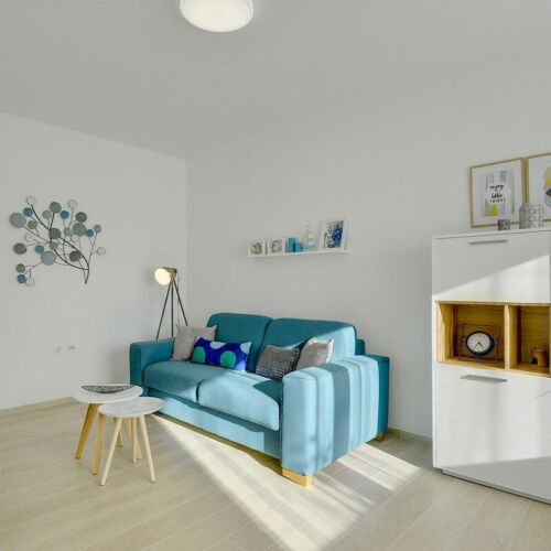 Apartman s klimatizací pro 3 os. se 2 ložnicemi na přízemí (s možností přistýlky)