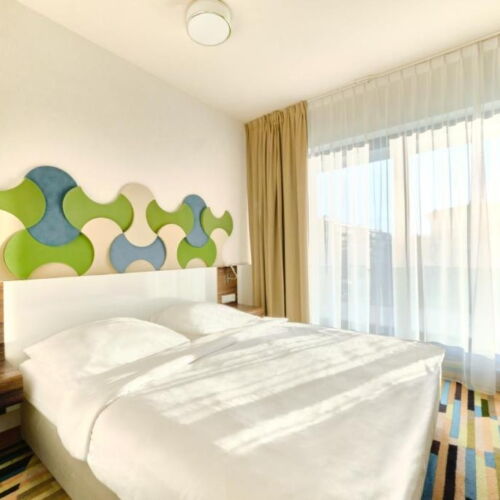 Apartament 2-osobowy Studio częściowy z widokiem na morze z 1 pomieszczeniem sypialnianym