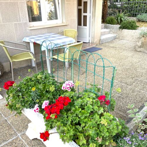 Apartament 2-osobowy z klimatyzacją na parterze z 1 pomieszczeniem sypialnianym