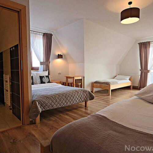 Camera cvadrupla cu baie cu vedere spre munte