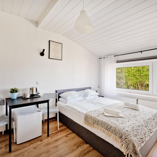 Pokój 2-osobowy z balkonem z prysznicem (możliwa dostawka)