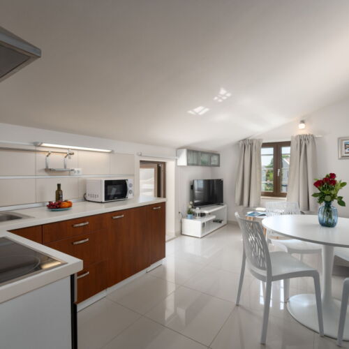 Apartament cu aer condiționat cu vedere spre mare cu 2 camere pentru 4 pers.