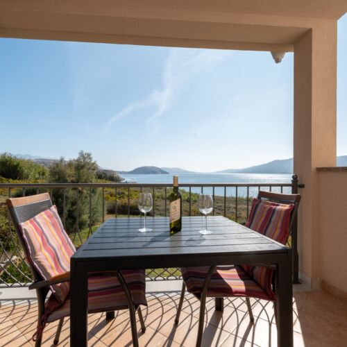 Apartament cu aer condiționat cu vedere spre mare cu 1 camera pentru 2 pers. AS-4141-a