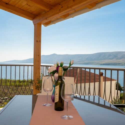 Apartament cu aer condiționat cu vedere spre mare cu 1 camera pentru 2 pers. AS-4141-b