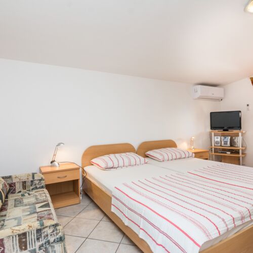 Apartament cu aer condiționat cu vedere spre mare cu 1 camera pentru 2 pers. AS-20333-a