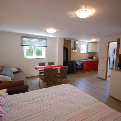 Apartament 3-osobowy z klimatyzacją z balkonem z 1 pomieszczeniem sypialnianym AS-20629-a