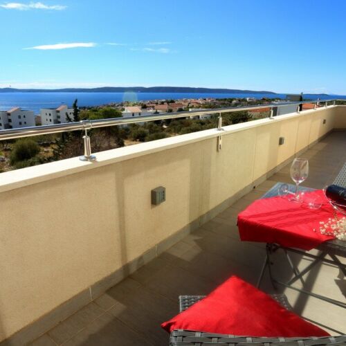 Apartament 4-osobowy z klimatyzacją na piętrze z 2 pomieszczeniami sypialnianymi