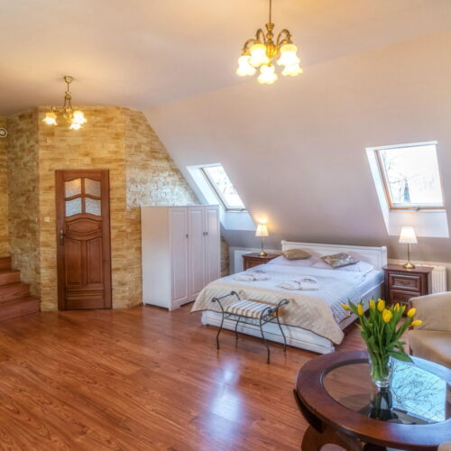 Apartament 4-osobowy z aneksem kuchennym z widokiem na góry z 2 pomieszczeniami sypialnianymi