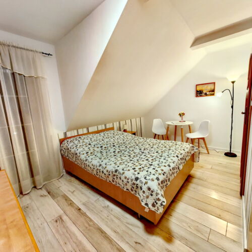 Pokój 2-osobowy z łazienką z widokiem na ogród