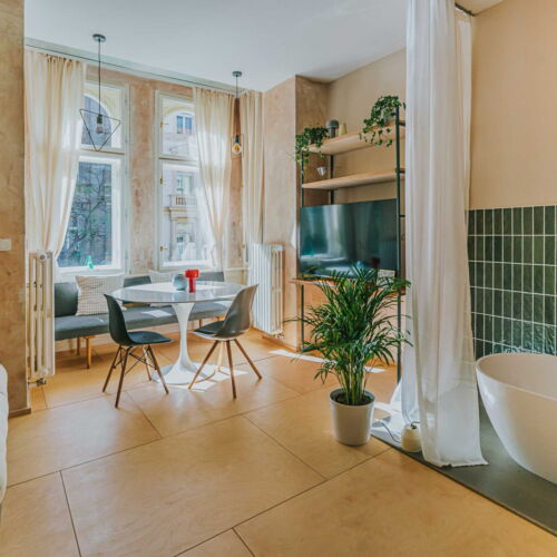 Apartament cu duș cu bucătărie proprie pentru 2 pers.