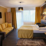 Deluxe Apartman s manželskou postelí s 1 ložnicí s výhledem na město (s možností přistýlky)