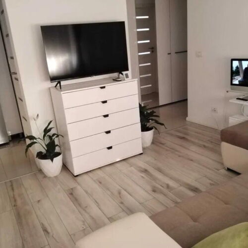 Apartament la parter cu vedere spre grădină cu 2 camere pentru 4 pers.