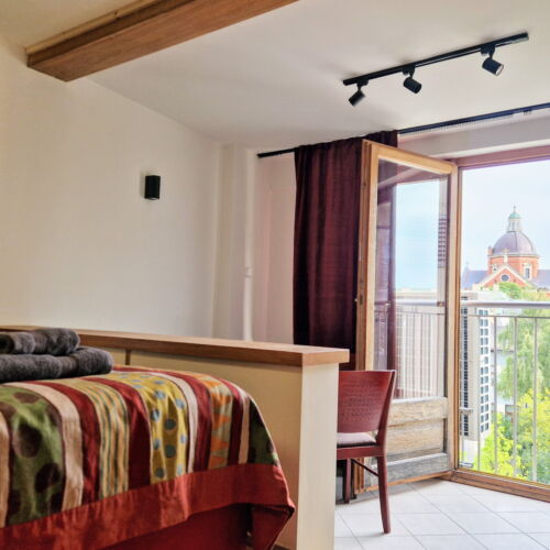 Apartament 4-osobowy z klimatyzacją z widokiem na ogród z 1 pomieszczeniem sypialnianym