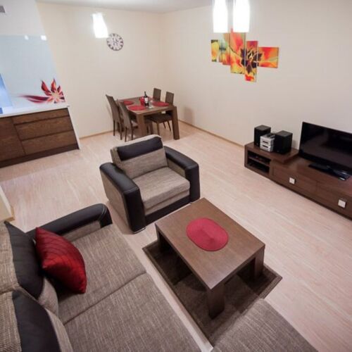 2-Room Balcony Apartment for 4 Persons with Kitchenette